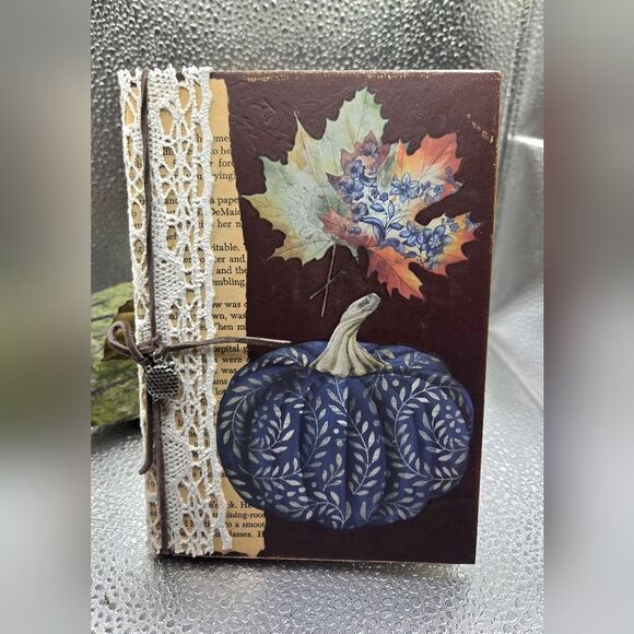 "5/$25" Upcycled Mixed Media Book Fall Decor - Picture 1 of 6
